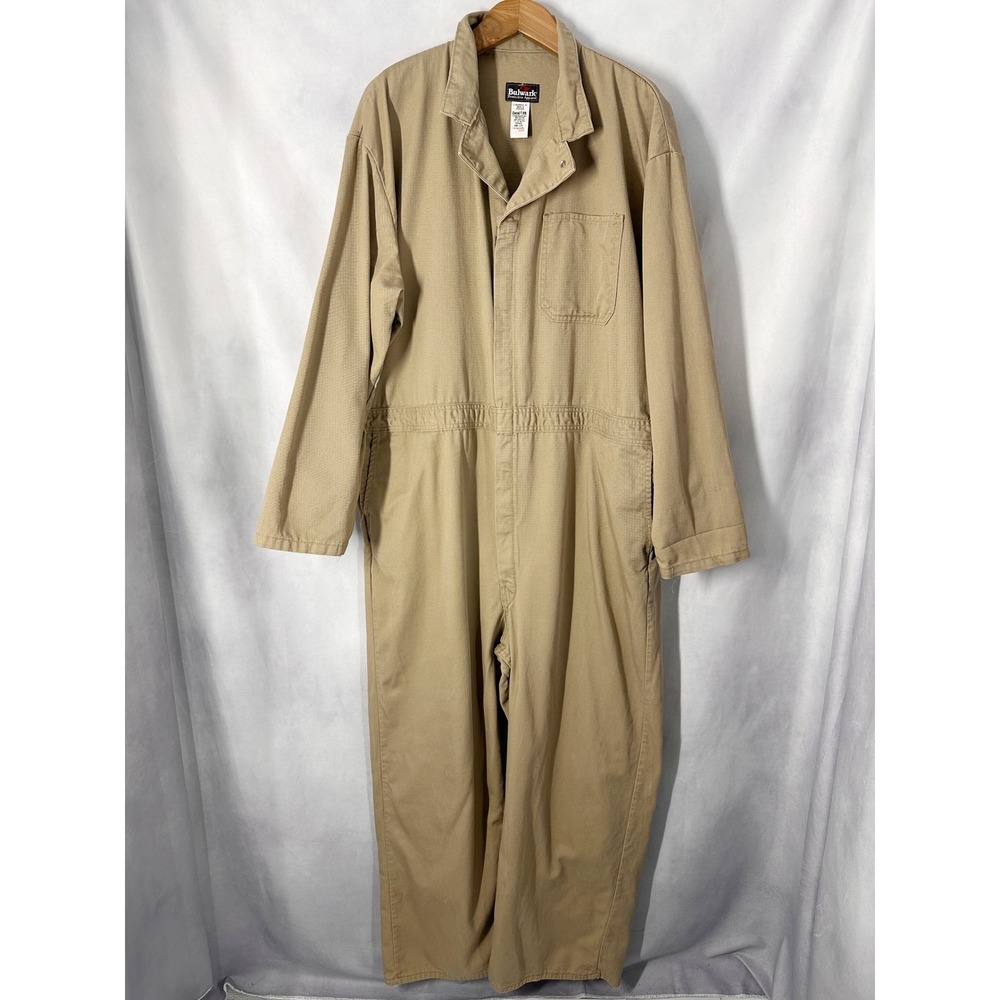 Bulwark Contractor Flame Resistant Coveralls Cotton Men's Size 56-LN 3XL Tall